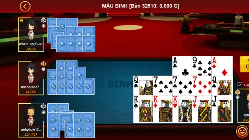 Tìm hiểu cách chơi bài Binh Xập Xám - Quy tắc và chiến thuật cần biết 3 Nắm bắt các ván bài và cách tính điểm trong binh xập xám